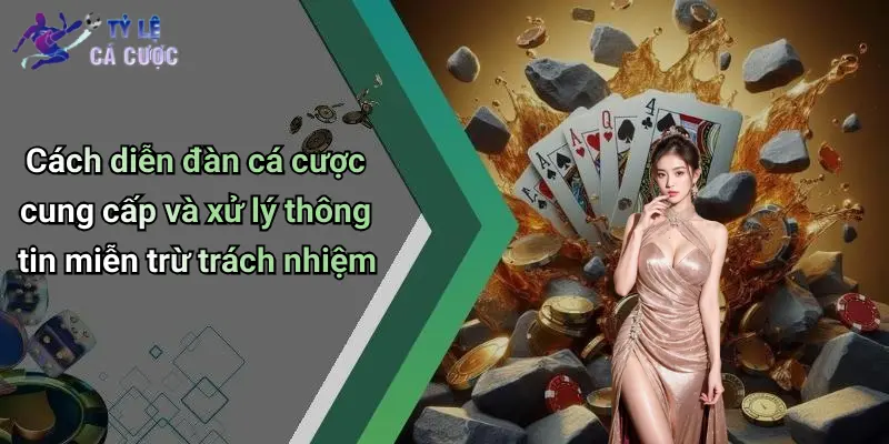 Cách diễn đàn cá cược cung cấp và xử lý thông tin miễn trừ trách nhiệm