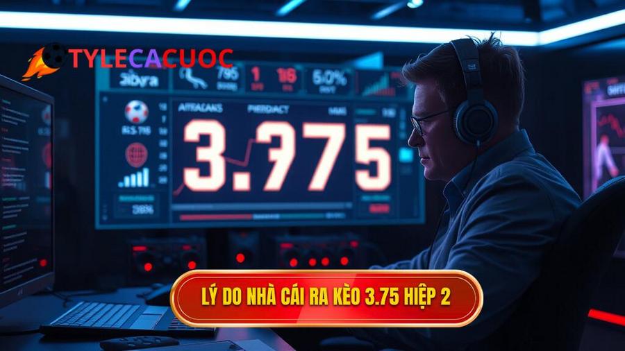 Tại sao nhà cái lại đưa ra con số 3.75 trong hiệp 2?