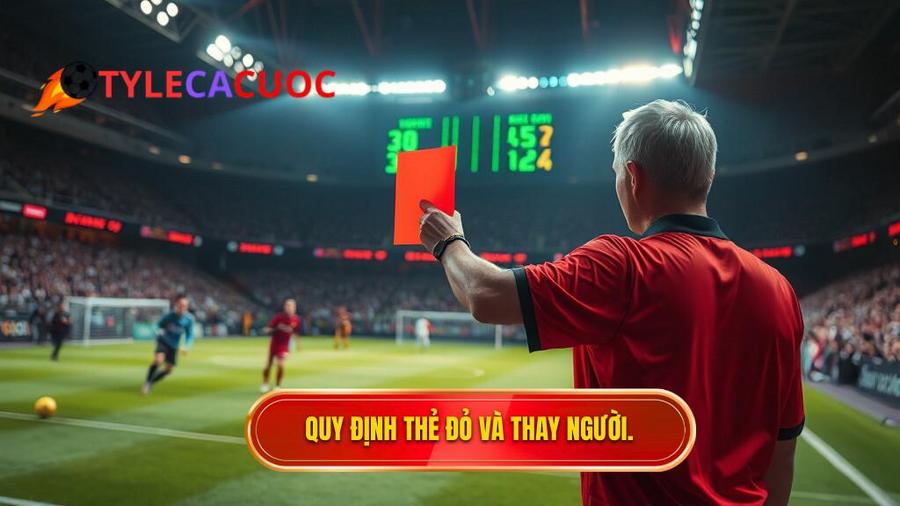 Các trường hợp đặc biệt liên quan đến thẻ đỏ và thay người